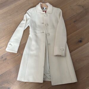 Size 2 J. Crew Women’s Ivory Peacoat